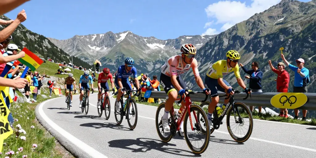 Atleti della Vuelta a España in gara, competizione emozionante nel WorldTour